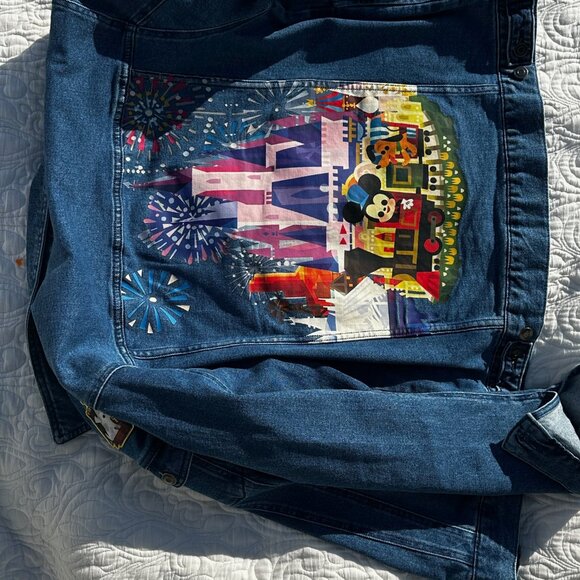 2023 Disney Parks Joey Chou Castle Magic Kingdom Denim Patch Jacket Adult Medium - Picture 11 of 12